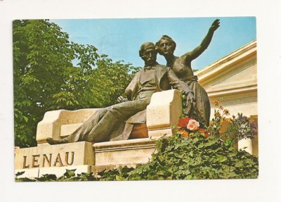 CA6 Carte Postala - Lenauheim , jud Timis - NIkolaus Lenau , circulata 1974 foto