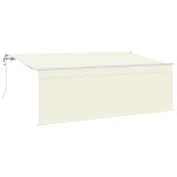 vidaXL Cortina Retractabilă Crem 400 x 200 cm Poliester și Aluminiu 3329785