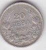 BULGARIA 20 LEVA 1930, Europa, Argint