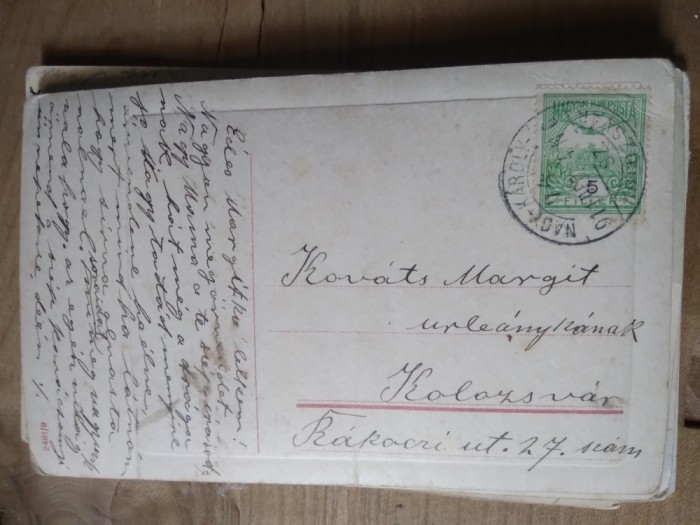 Ilustrata circulatie AustroUngaria teritori Romania Temesvar Timisora