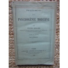 Prol&eacute;gom&egrave;nes &agrave; la psychog&eacute;nie moderne par Pierre Siciliani 1880 BIBLIOTECA PAUL ZARIFOPOL