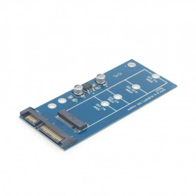 ADAPTOR GEMBIRD M.2 (M) la S-ATA 3 (T) adaptor pt. SSD M.2 la S-ATA EE18-M2S3PCB-01 foto