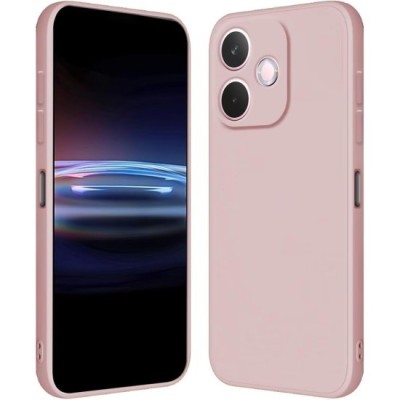 Husa Soft Touch, slim, ALC Mobile, anti soc, compatibila cu OPPO A5 Pro, Roz Pal Tpu foto