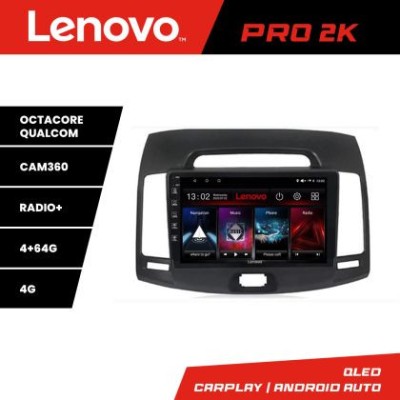 Navigatie Hyundai Elantra 2007-2011 Lenovo Kit-2009 8 core QLED 2K 4+64 360 Android Waze USB Navigatie Internet Youtube Radio CarStore Technology foto