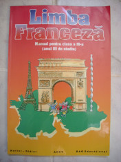 Limba Franceza-manual pentru clasa a IV-anul III de studiu foto