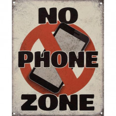 Decoratiune metalica telefonul interzis NY-30