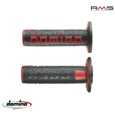 Set mansoane cross - enduro Domino - culoare: negru/rosu (lungime: 120 mm)