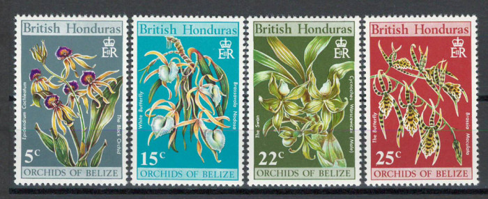 British Honduras 1970 Mi 240/43 - Orhidee