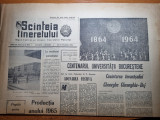 Scanteia tineretului 15 octombrie 1964-100 de ani universitatea din bucuresti