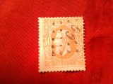 Timbru Belgia 1869 Rege Leopold II , 30c stampilat