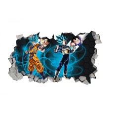 Sticker decorativ, gaura in perete 3D, Dragon Ball, 85 cm, 1019STK-1