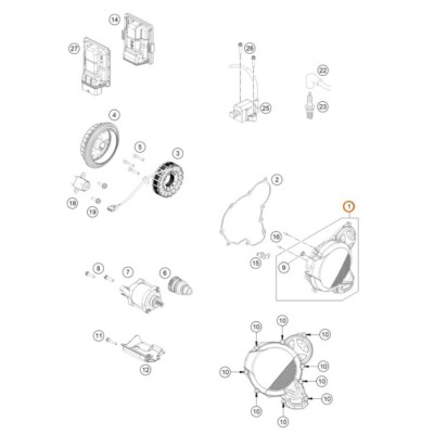 Capac aprindere KTM / Husqvarna / GasGas 2023-2025 foto
