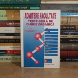 L.M. BALOIU - TESTE GRILA DE CHIMIE ORGANICA : ADMITERE FACULTATE , 1996 *
