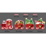 Christmas card light-up train - Christmas train H type - including 8 poles, Flippy