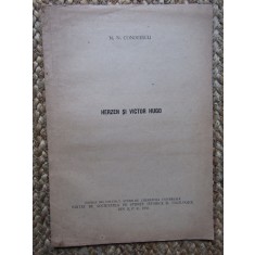 N. N. CONDEESCU - HERZEN SI VICTOR HUGO CU DEDICATIE SI AUTOGRAF