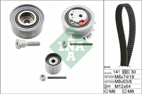 INA 530 0463 10 Set curea de distributie