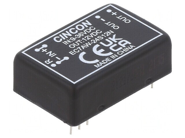 Convertor DC/DC 10W 9-36V la 12V 833mA DIP24