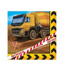 Set 20 servetele petrecere Constructie , 33 x 33 cm