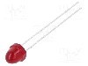 Dioda LED 5mm, ro&amp;#351;ie, convex, 1.9...2.4V, BROADCOM (AVAGO) - HLMP-3351