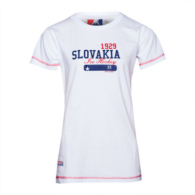 Echipa națională de hochei tricou de dama Slovakia Stars white - L foto
