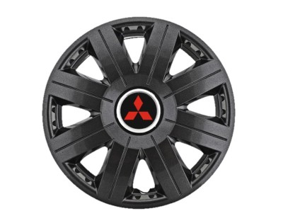 Set 4 capace roti Cosmos Negru R15, pentru gama auto Mitsubishi foto