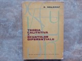 TEORIA CALITATIVA A ECUATIILOR DIFERENTIALE - A. HALANAY , 1963
