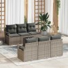 VidaXL Set de canapele pentru grădină Manual 7 pcs Gri 55 x 55 x 37 cm 3354938
