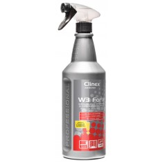 CLINEX W3 Forte, 1 litru, cu pulverizator, solutie forte, curatare toalete si bai