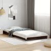 VidaXL Cadru de pat, negru, 75x190 cm, lemn prelucrat și metal 845186