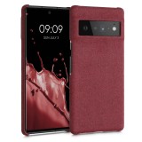 Husa Kwmobile pentru Google Pixel 6 Pro, Textil, Rosu, 57796.76, Carcasa