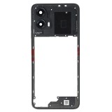 Carcasa Mijloc Motorola Moto G34 Neagra, Buton Volum + Geam Camera