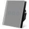 Intrerupator touch iUni 3F, Sticla Securizata, LED, Silver
