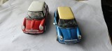 MINI COOPER ( 2001 ) LOT 2 MASINI METALICE CEA ROSIE ESTE BURAGO CEA ALBATRA SCRIE DOAR CHINA .