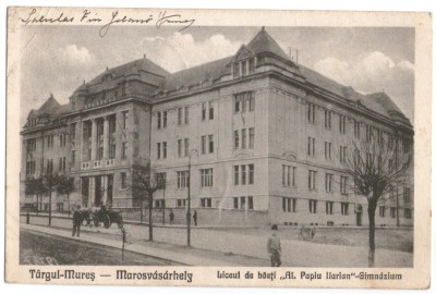 1924 - Targu Mures, liceul Papiu Ilarian (jud. Mures) foto