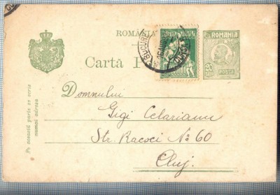 AX 247 CP VECHE- D-LUI GIGI CELARIANU -CLUJ -DE LA BUCURESTI-CIRC. 1921 foto