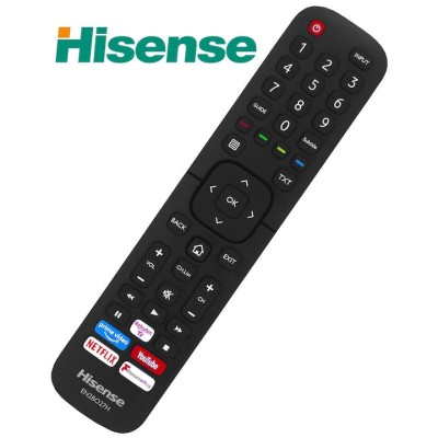 Telecomanda pentru LCD, Hisense, EN2BO27H, H43B7500, H50B7500, H55B7500, H65B7500, H50B7100, Youtube, Netflix, Boc, neagra foto