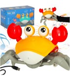 Crab interactiv pentru copii cu miscare si sunet rosu