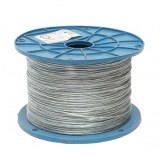 Cablu otel galvanizat cu invelis PVC fi 2mm, fire 1x7, sarcina maxima 95Kg, greutate 4.4Kg, 500m/rola