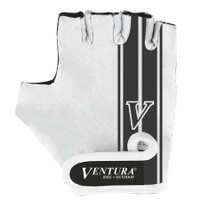 Manusi Ciclism VENTURA L/XL (Alb/Negru) foto