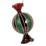 Cumpara ieftin Set 6 ornamente brad Craciun sticla multicolora X-mas 7x7x12 cm