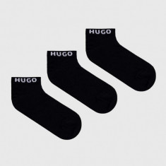 HUGO șosete 3-pack bărbați, culoarea negru 50480217