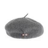 Bereta gri cu perle decorative