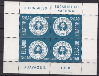 Ecuador 1958 MI bl.7 MNH foto