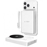 Baterie Externa Wireless Tech-Protect PB40 LifeMag, 10000mAh, 25W, PD + FQI, 1 x QI - 1 x USB-C, Argintie