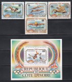 Coasta de Fildes 1983 - Jocurile Olimpice - Los Angeles, PA, Serie + Colita, MNH