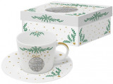 Set ceasca cu farfurioara - Trend Espresso Time - Xmas