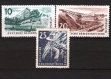 GERMANIA (DDR) 1957 &ndash; EXTRACTIA CARBUNELUI. SERIE NESTAMPILATA, F147, Nestampilat