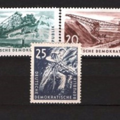 GERMANIA (DDR) 1957 – EXTRACTIA CARBUNELUI. SERIE NESTAMPILATA, F147