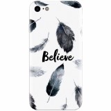 Husa silicon pentru Apple Iphone 5 / 5S / SE, Believe