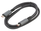 Cablu USB 4.0 USB-C 1m Negru
